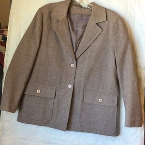 Tan wool blazer
